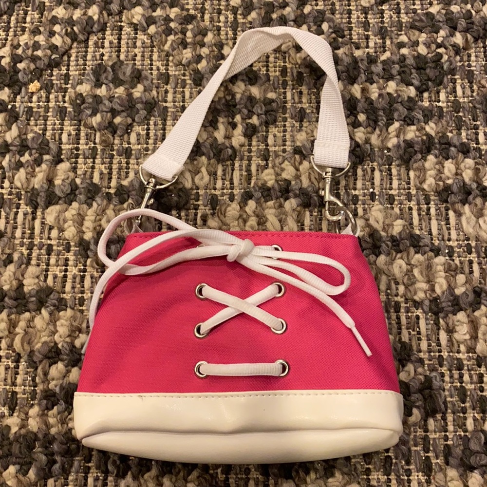 Cute pink & white mini bag
